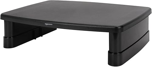 Amazon Basics Height Adjustable Monitor Stand Riser with Storage Organ — Build quality and design details up close