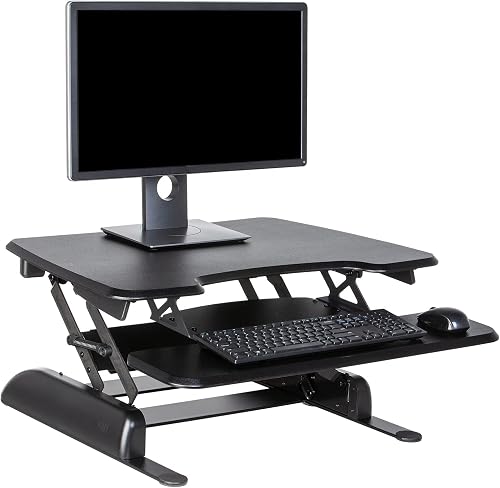 Vari - VariDesk Essential 30 - Two-Tier Standing Desk Converter for Ho — Build quality and design details up close