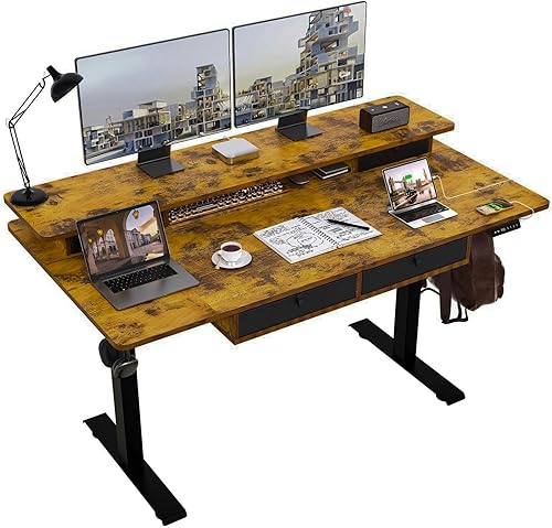 ExaDesk Electric Standing Desk, 63 * 30 Inches Adjustable Height with — Real-world performance testing in action