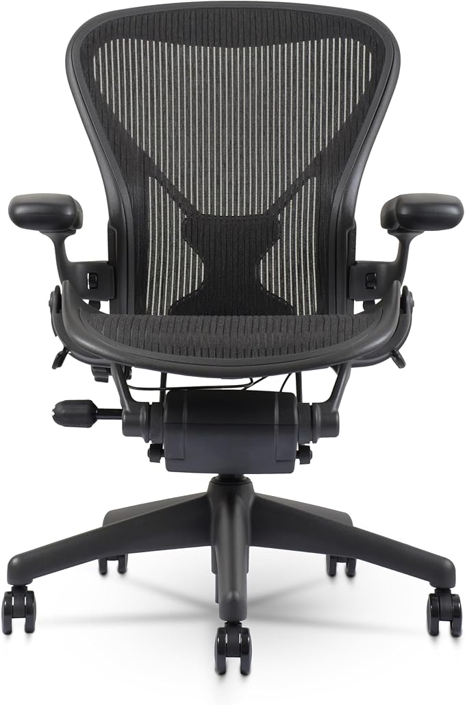 Herman Miller Aeron Chair Size B Fully Loaded Posture Fit — Our recommended configuration for best results