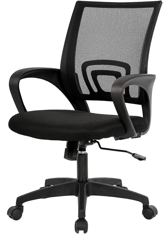 BestOffice | Ergonomic Office Chair | Mid-Back Swivel Desk Chair |