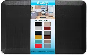 ComfiLife Anti Fatigue Floor Mat – 3/4 Inch Thick Kitchen Mats for Floor, Standing Desk Mat, Kitchen Rug – Comfort at Home, Office – Durable – Stain Resistant – Non-Slip Bottom (20