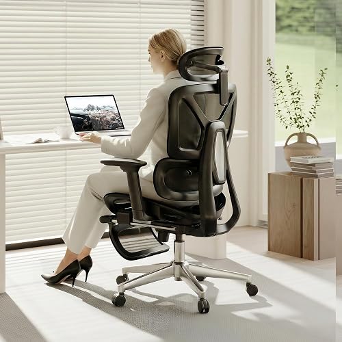 FLEXISPOT ErgoX Premium Ergonomic Office Chair with Footrest - Adjusta — Real-world performance testing in action