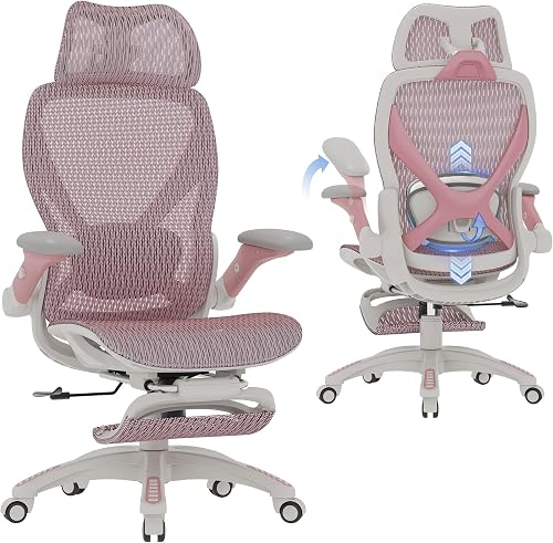 ELABEST X100 Ergonomic Mesh Office Chair with Footrest, Big and Tall H — Our recommended configuration for best results